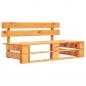 Preview: ARDEBO.de - Outdoor-Bank Paletten Holz Honigbraun