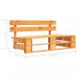 Preview: Outdoor-Bank Paletten Holz Honigbraun