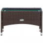 Preview: 5-tlg. Garten-Lounge-Set mit Auflagen Poly Rattan Braun