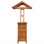 Preview: Outdoor-Bartisch mit Dach 113x106x217 cm Akazie Massivholz