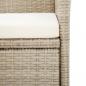 Preview: 9-tlg. Garten-Essgruppe mit Auflagen Poly Rattan Beige