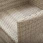 Preview: Garten-Liegestühle 2 Stk. mit Auflagen Poly Rattan Beige