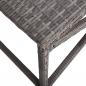 Preview: Gartenbank 120 cm Poly Rattan Grau