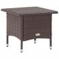 Preview: ARDEBO.de - Beistelltisch Braun 50x50x47 cm Poly Rattan