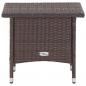 Preview: Beistelltisch Braun 50x50x47 cm Poly Rattan