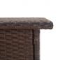 Preview: Beistelltisch Braun 50x50x47 cm Poly Rattan