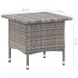 Preview: Beistelltisch Grau 50x50x47 cm Poly Rattan