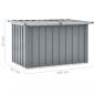 Preview: Gartenbox Grau 109x67x65 cm