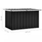 Preview: Gartenbox Anthrazit 109x67x65 cm