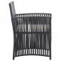 Preview: 4-tlg. Garten-Lounge-Set mit Auflage Poly Rattan Schwarz