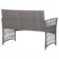 Preview: 4-tlg. Garten-Lounge-Set mit Auflage Poly Rattan Anthrazit