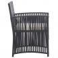 Preview: Gartensessel mit Sitzkissen 2 Stk. Schwarz Poly Rattan