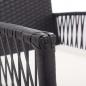 Preview: Gartensessel mit Sitzkissen 2 Stk. Schwarz Poly Rattan