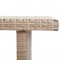 Preview: Gartentisch Beige 110x60x67 cm Poly Rattan