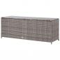 Preview: Garten-Auflagenbox Grau 120x50x60 cm Poly Rattan