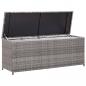 Preview: Garten-Auflagenbox Grau 120x50x60 cm Poly Rattan