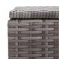 Preview: Garten-Auflagenbox Grau 120x50x60 cm Poly Rattan