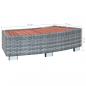 Preview: Spa-Einstiegsstufe Grau Poly Rattan 92×45×25 cm