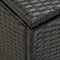 Preview: Gartenbox Poly Rattan 100x50x50 cm Schwarz