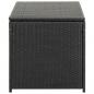 Preview: Gartenbox Poly Rattan 100x50x50 cm Schwarz