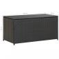 Preview: Gartenbox Poly Rattan 100x50x50 cm Schwarz