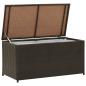 Preview: ARDEBO.de - Gartenbox Poly Rattan 100x50x50 cm Braun