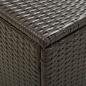 Preview: Gartenbox Poly Rattan 100x50x50 cm Braun