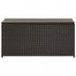 Preview: Gartenbox Poly Rattan 100x50x50 cm Braun