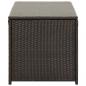 Preview: Gartenbox Poly Rattan 100x50x50 cm Braun