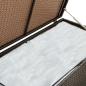 Preview: Gartenbox Poly Rattan 100x50x50 cm Braun