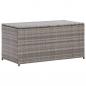 Preview: ARDEBO.de - Gartenbox Poly Rattan 100x50x50 cm Grau