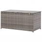 Preview: Gartenbox Poly Rattan 100x50x50 cm Grau