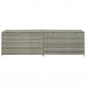 Preview: Gartenbox Poly Rattan 200x50x60 cm Grau