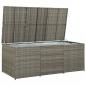 Preview: Gartenbox Poly Rattan 180x90x70 cm Grau