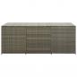 Preview: Gartenbox Poly Rattan 180x90x70 cm Grau