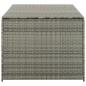 Preview: Gartenbox Poly Rattan 180x90x70 cm Grau