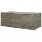 Preview: Gartenbox Poly Rattan 180x90x70 cm Grau