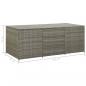 Preview: Gartenbox Poly Rattan 180x90x70 cm Grau