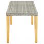 Preview: Gartenbank 80 cm Poly Rattan Grau