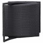 Preview: Sonnenliege mit Auflage Poly Rattan Schwarz