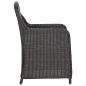 Preview: 3-tlg. Garten-Bistro-Set mit Auflagen Poly Rattan Schwarz