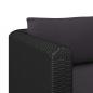 Preview: Sessel mit Auflagen Poly Rattan Schwarz