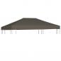 Preview: ARDEBO.de - Pavillondach 310 g / m² 3x4 m Taupe 