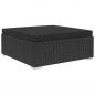 Preview: 8-tlg. Garten-Lounge-Set mit Auflagen Poly Rattan Schwarz