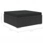 Preview: 8-tlg. Garten-Lounge-Set mit Auflagen Poly Rattan Schwarz