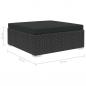 Preview: 10-tlg. Garten-Lounge-Set mit Auflagen Poly Rattan Schwarz