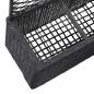 Preview: Hochbeet mit Rankgitter 3 Töpfe 83×30×130cm Poly Rattan Schwarz