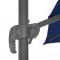 Preview: Ampelschirm mit Aluminium-Mast 3x3 cm Azurblau