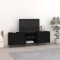 Preview: ARDEBO.de - TV-Schrank Schwarz 150x30x50 cm Holzwerkstoff