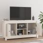 Preview: TV-Schrank Weiß 103x36,5x52 cm Massivholz Kiefer